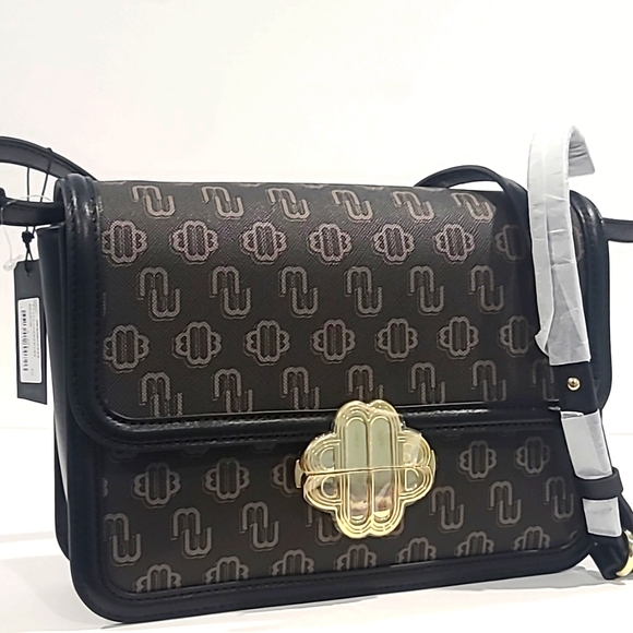NWT 💜MAJE Clover Clasp Canvas Leather Crossbody Bag ✨ NWTs - Picture 2 of 16